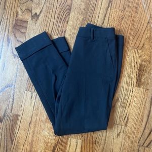NWOT womens white house black market - the girlfriend slacks - black
